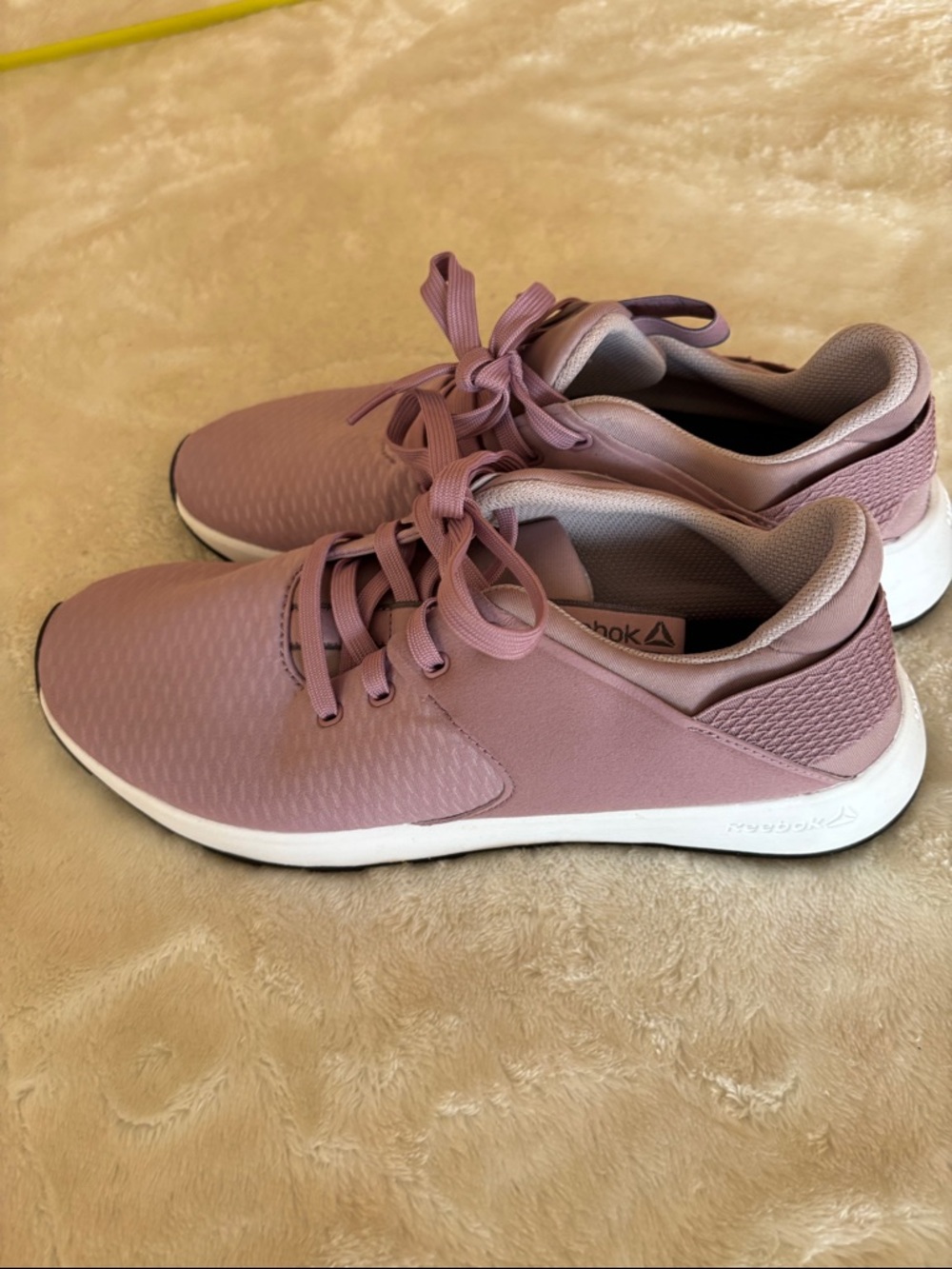Reebok Women’s Lace-Up Sneakers in Dusty Pink